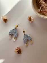 Load image into Gallery viewer, Flora Arch Dangle - Dusty Blue
